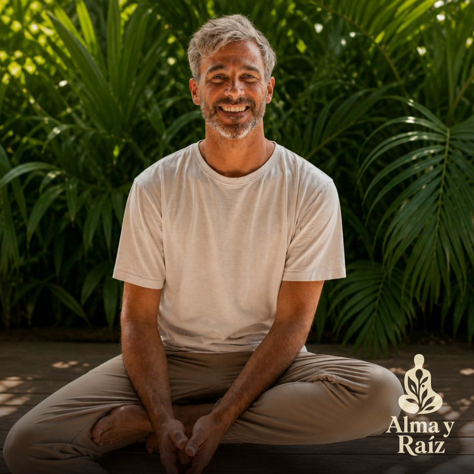 Ezequiel, facilitador de yoga adultos, pranayama y sound healing